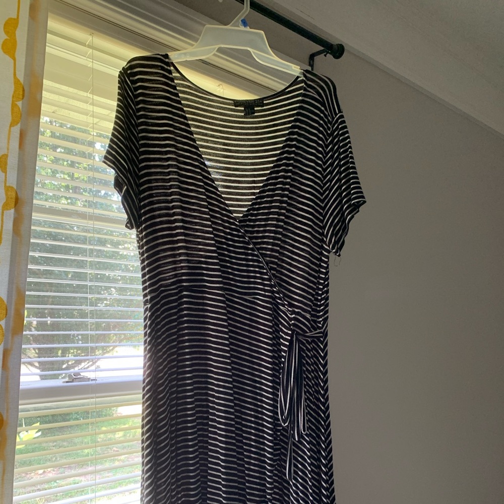 Forever 21+ faux wrap dress